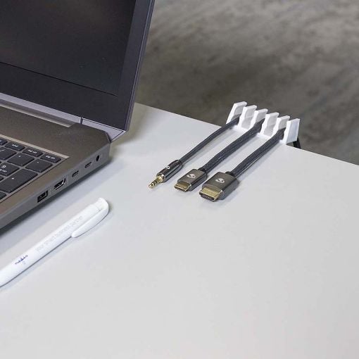 Εικόνα της Cable Clips Nedis 5 Θέσεων 2τμχ White CMGC21052WT
