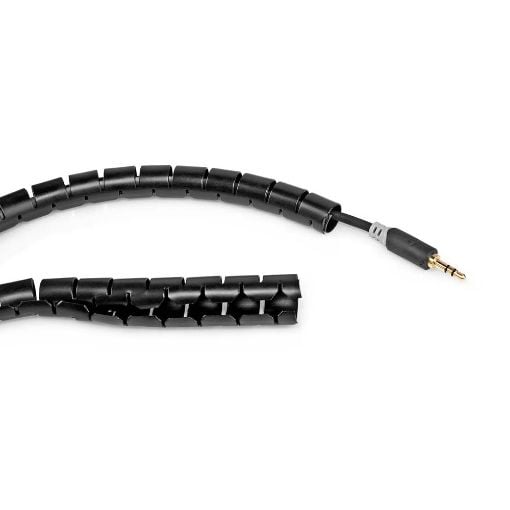 Εικόνα της Σπιράλ Καλωδίων Nedis 16mm x 2m Black CMSW1316BK200