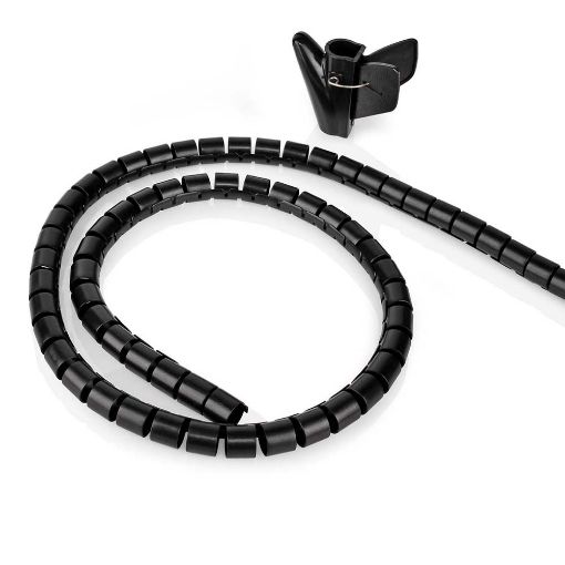 Εικόνα της Σπιράλ Καλωδίων Nedis 16mm x 2m Black CMSW1316BK200
