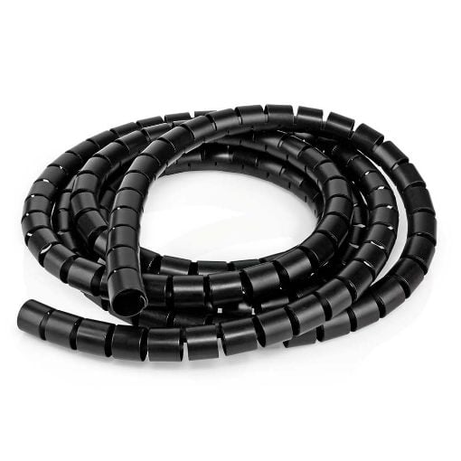 Εικόνα της Σπιράλ Καλωδίων Nedis 16mm x 2m Black CMSW1316BK200
