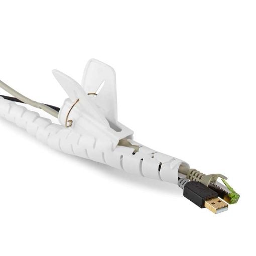 Εικόνα της Σπιράλ Καλωδίων Nedis 16mm x 2m White CMSW1316WT200