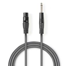 Εικόνα της Καλώδιο Nedis XLR to 6.3mm F/M 1.5m Black COTH15120GY15