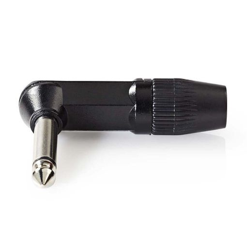 Εικόνα της Jack Connector Nedis 6.3mm Angled Male Black COTP23902BK