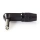 Εικόνα της Jack Connector Nedis 6.3mm Angled Male Black COTP23902BK