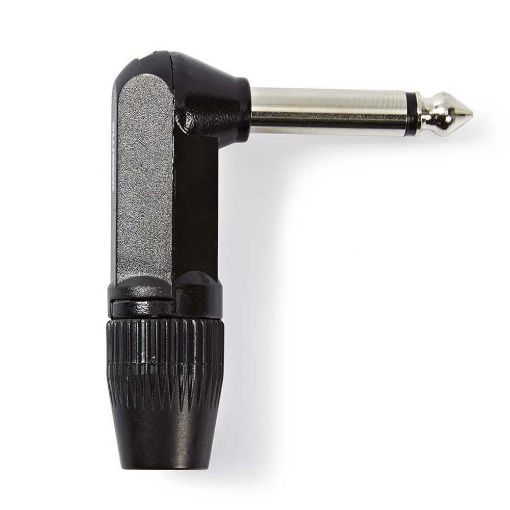 Εικόνα της Jack Connector Nedis 6.3mm Angled Male Black COTP23902BK