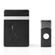 Εικόνα της Wireless Battery Doorbell Set Nedis Black DOORB212BK