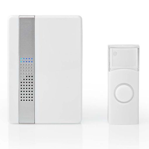 Εικόνα της Wireless Battery Doorbell Set Nedis White DOORB223CWT