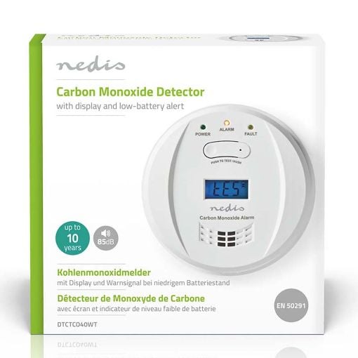 Εικόνα της Nedis Carbon Monoxide Battery Alarm White DTCTCO40WT
