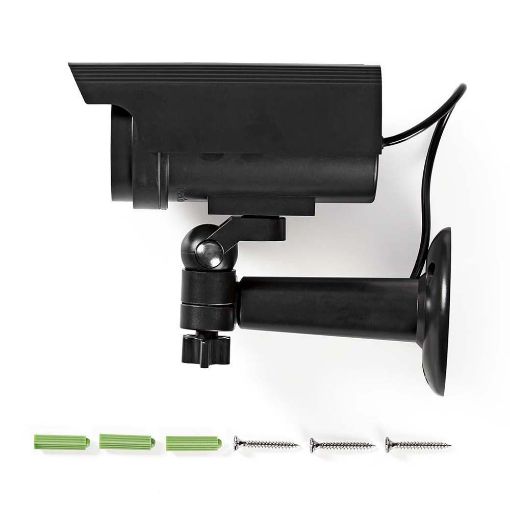 Εικόνα της Ψεύτικη Solar Bullet Κάμερα Nedis Black DUMCBS10BK