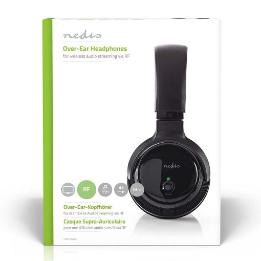 Εικόνα της Wireless RF TV Headset Nedis Black HPRF200BK