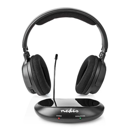 Εικόνα της Wireless RF TV Headset Nedis Black HPRF200BK