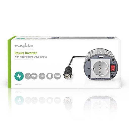 Εικόνα της Power Inverter Modified Sine Wave Nedis 150W 12V PIMS15012