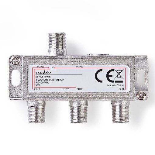 Εικόνα της Satellite Splitter Nedis 3-Way SSPL310ME