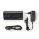 Εικόνα της Nedis USB 3.0 8-Port Hub with Power Adapter Black UHUBUP3810BK