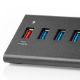 Εικόνα της Nedis USB 3.0 8-Port Hub with Power Adapter Black UHUBUP3810BK