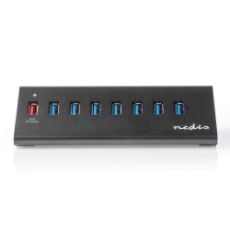 Εικόνα της Nedis USB 3.0 8-Port Hub with Power Adapter Black UHUBUP3810BK