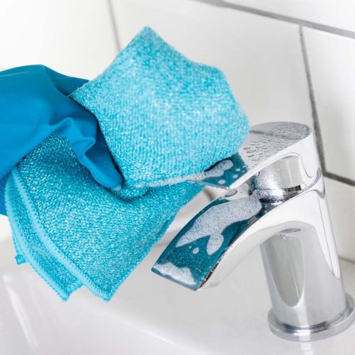 Εικόνα της Πανί Μικροϊνών Minky M Cloth Bathroom Anti-Bacterial Blue