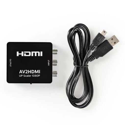 Εικόνα της Converter Nedis RCA to HDMI F/F Black VCON3456AT