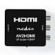 Εικόνα της Converter Nedis RCA to HDMI F/F Black VCON3456AT