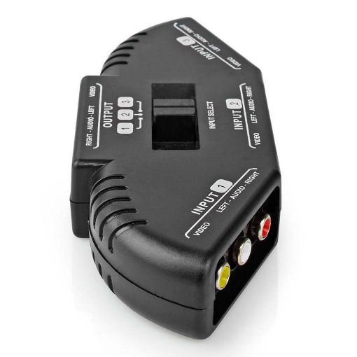 Εικόνα της Composite Video Switch Nedis RCA to 3 x RCA F/F Black VSWI2403BK
