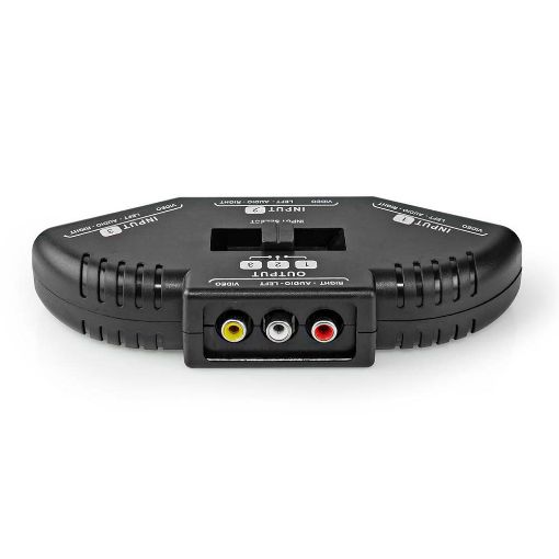 Εικόνα της Composite Video Switch Nedis RCA to 3 x RCA F/F Black VSWI2403BK