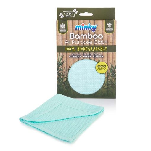 Εικόνα της Πανί Καθαρισμού Minky Bamboo Γενικής Χρήσης Eco Light Blue