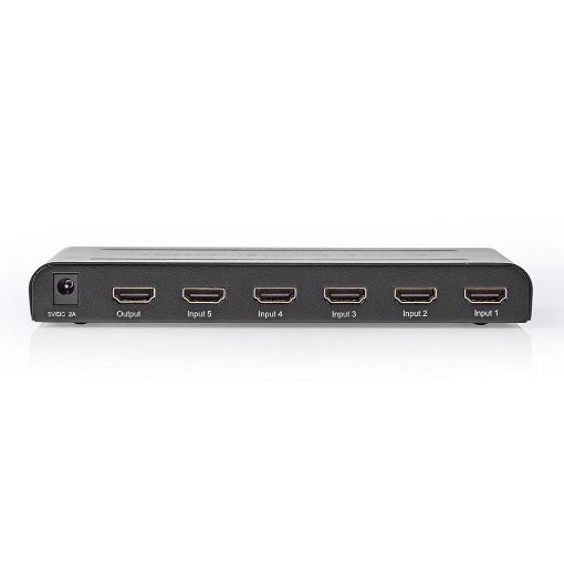 Εικόνα της HDMI Switch Nedis 5-Port with Remote Control Anthracite VSWI3475AT