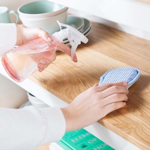 Εικόνα της Pad Μικροϊνών Minky M Cloth Triple Action Γενικής Χρήσης Anti-Bacterial White/Pastel Blue