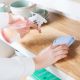 Εικόνα της Pad Μικροϊνών Minky M Cloth Triple Action Γενικής Χρήσης Anti-Bacterial White/Pastel Blue