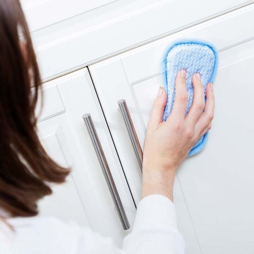 Εικόνα της Pad Μικροϊνών Minky M Cloth Triple Action Γενικής Χρήσης Anti-Bacterial White/Pastel Blue