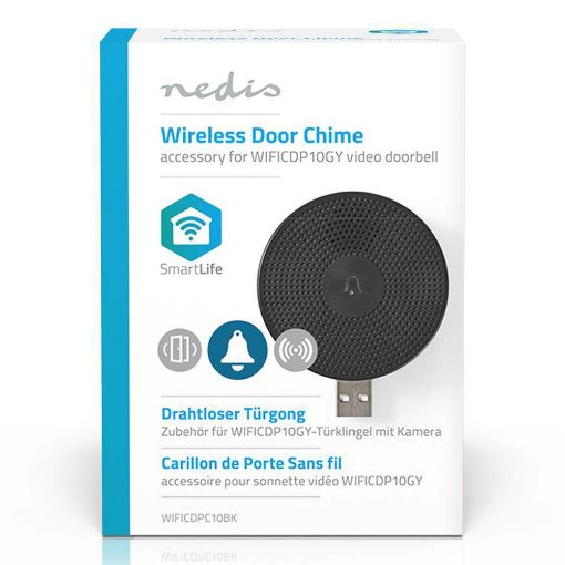 Εικόνα της SmartLife Chime Nedis for WIFICDP10GY Black WIFICDPC10BK