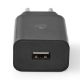 Εικόνα της Φορτιστής Nedis Quick Charge 10.5W με Καλώδιο microUSB 1m Black WCHAM213ABK