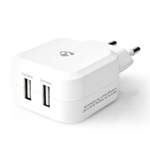 Εικόνα της Φορτιστής Nedis Quick Charge 24W 4U White WCHAU484AWT