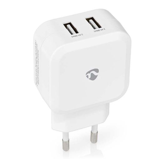 Εικόνα της Φορτιστής Nedis Quick Charge 24W 4U White WCHAU484AWT