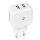 Εικόνα της Φορτιστής Nedis Quick Charge 24W 4U White WCHAU484AWT