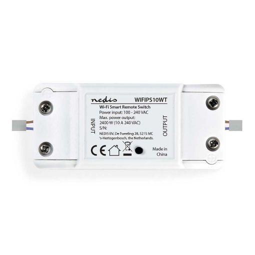 Εικόνα της Ενδιάμεσος Διακόπτης Nedis SmartLife White WIFIPS10WT