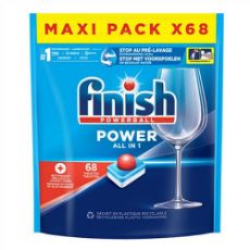 Εικόνα της Κάψουλες Πλυντηρίου Πιάτων Finish Power All in One Regular 68τμχ
