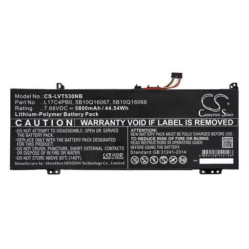 Εικόνα της Μπαταρία Laptop WS Xtreme Power Συμβατή με Lenovo 7.6V 5.8Ah 5B10Q16066