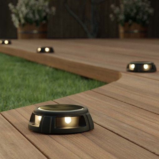 Εικόνα της Ηλιακό Επιδαπέδιο Φωτιστικό 123LED Tapdance Solar Decking Lights 3000K IP67 2τμχ TSDLWW