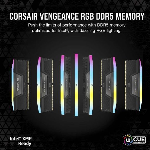 Εικόνα της Ram Corsair Vengeance RGB 32GB (2 x 16GB) DDR5-6400MHz CL36 CMH32GX5M2B6400C36