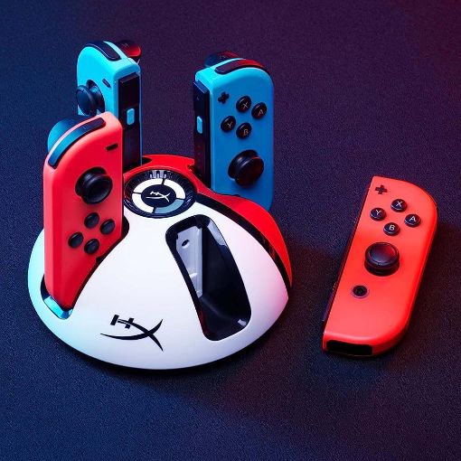 Εικόνα της HyperX ChargePlay Quad 2 Nintendo Switch White/Red 6Y2G7AA
