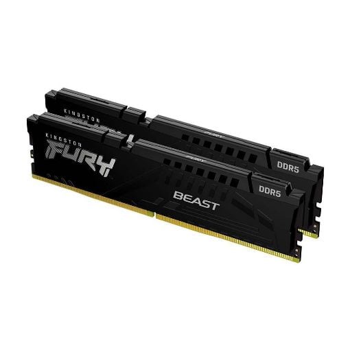 Εικόνα της Ram Kingston Fury Beast 16GB (2x8GB) DDR5-5600MHz CL36 Black KF556C36BBEK2-16