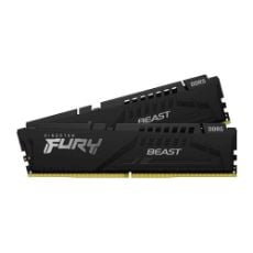 Εικόνα της Ram Kingston Fury Beast 16GB (2x8GB) DDR5-5600MHz CL36 Black KF556C36BBEK2-16