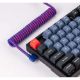 Εικόνα της Keychron Premium Coiled Aviator Angled Cable Purple