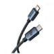 Εικόνα της Καλώδιο Baseus Crystal Shine USB-C to USB-C Braided 100W 2m Black CAJY000701