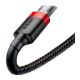 Εικόνα της Καλώδιο Baseus Cafule USB-A to micro USB 1.5A 2m Black/Red CAMKLF-C91