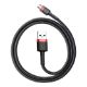 Εικόνα της Καλώδιο Baseus Cafule USB-A to micro USB 1.5A 2m Black/Red CAMKLF-C91