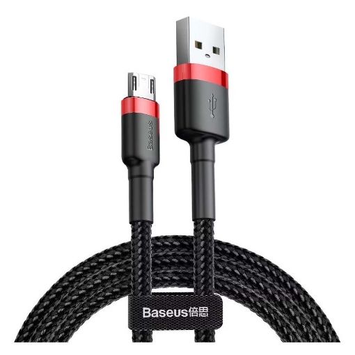 Εικόνα της Καλώδιο Baseus Cafule USB-A to micro USB 1.5A 2m Black/Red CAMKLF-C91