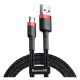 Εικόνα της Καλώδιο Baseus Cafule USB-A to micro USB 1.5A 2m Black/Red CAMKLF-C91