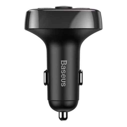 Εικόνα της Baseus Car FM Transmitter Dual USB-A microSD Bluetooth Black CCMT000001